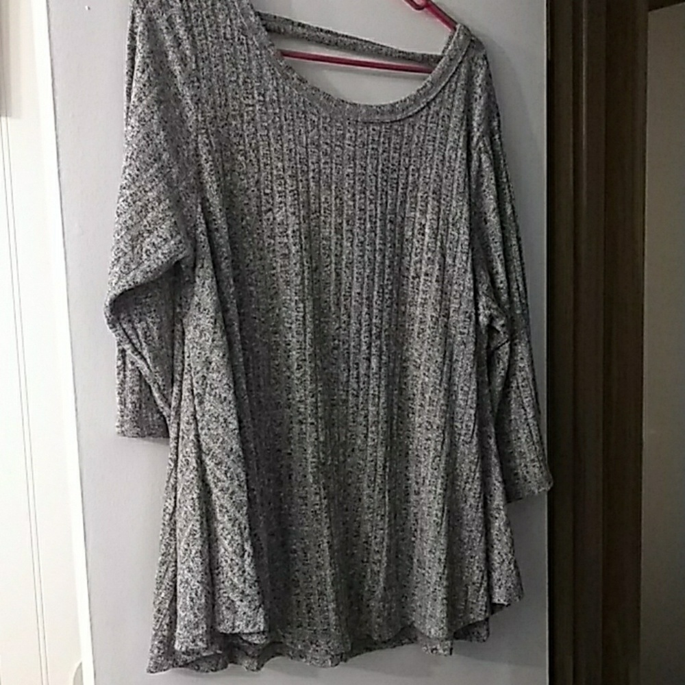 Grey and black sweater